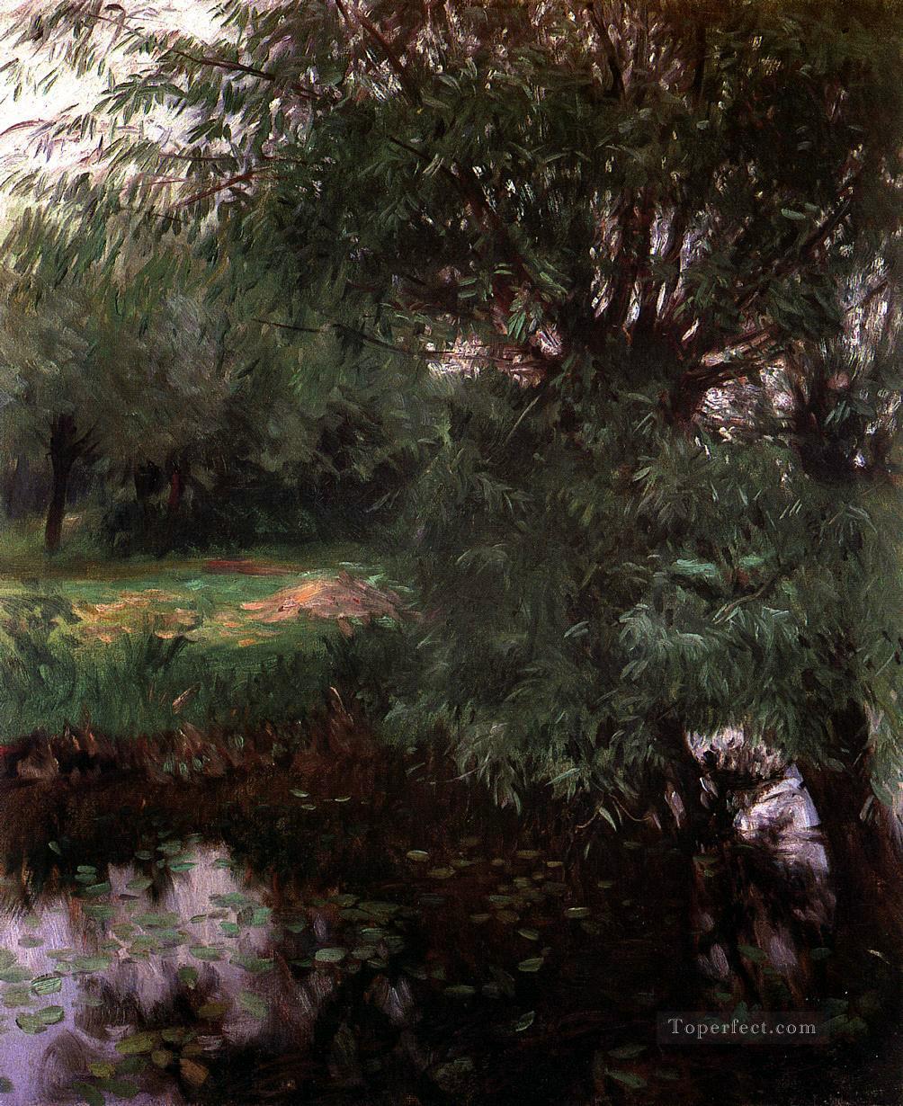 Un remanso en el paisaje de Wargrave John Singer Sargent Pintura al óleo